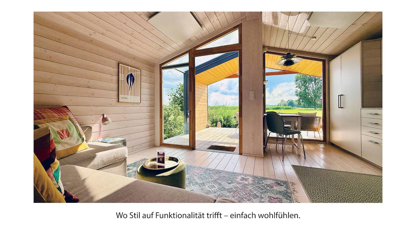 (110)  Tiny House mit traumhaftem Blick über die Wiese in Bleckede, Mecklenburgisches Elbetal