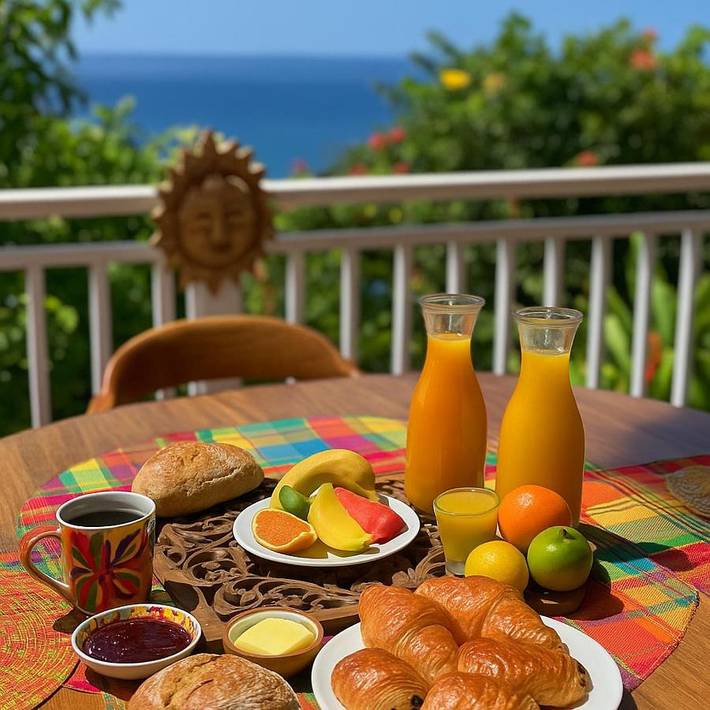 Villa pour 4 personnes, avec piscine ainsi que jardin et vue à Deshaies - 3