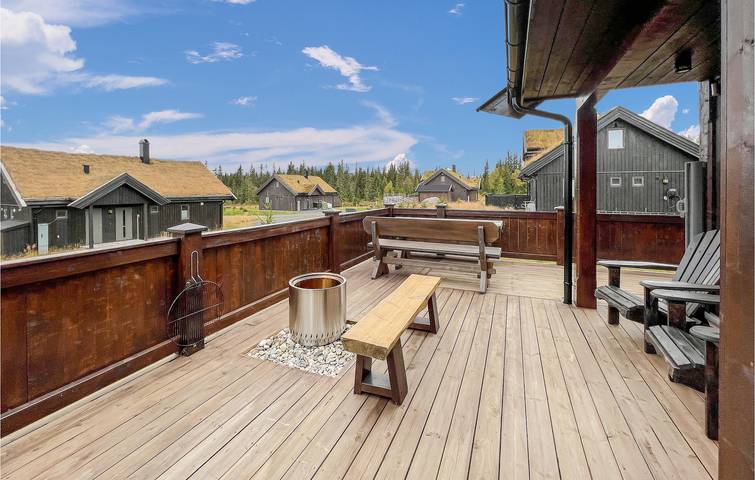 Location de vacances pour 6 personnes, avec terrasse ainsi que sauna et jardin dans Sjusjoen - 3