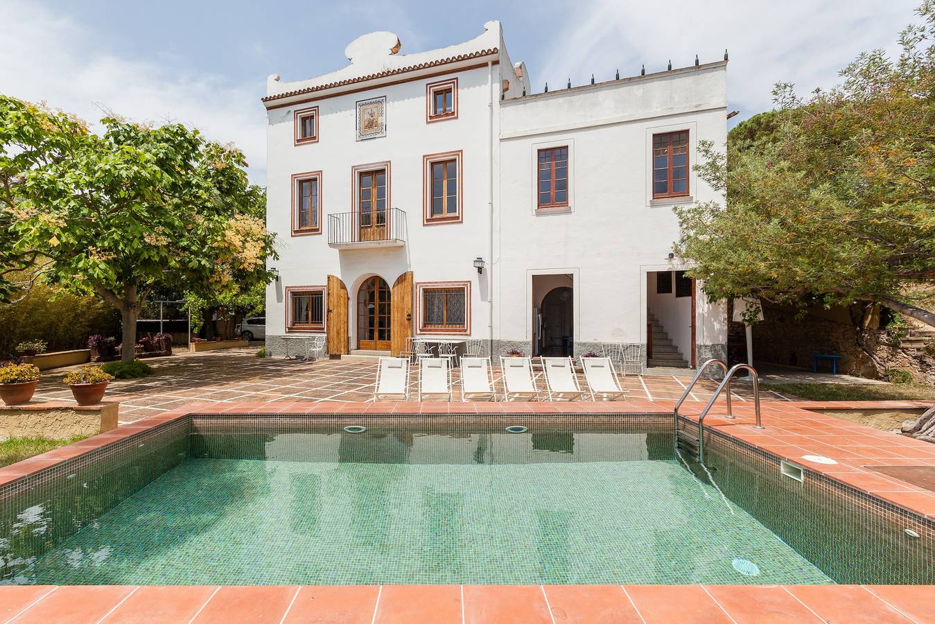 Masia Sant Miquel: casa de vacaciones con jardin y piscina privada y andando a la playa! in Canet de Mar, Costa del Maresme