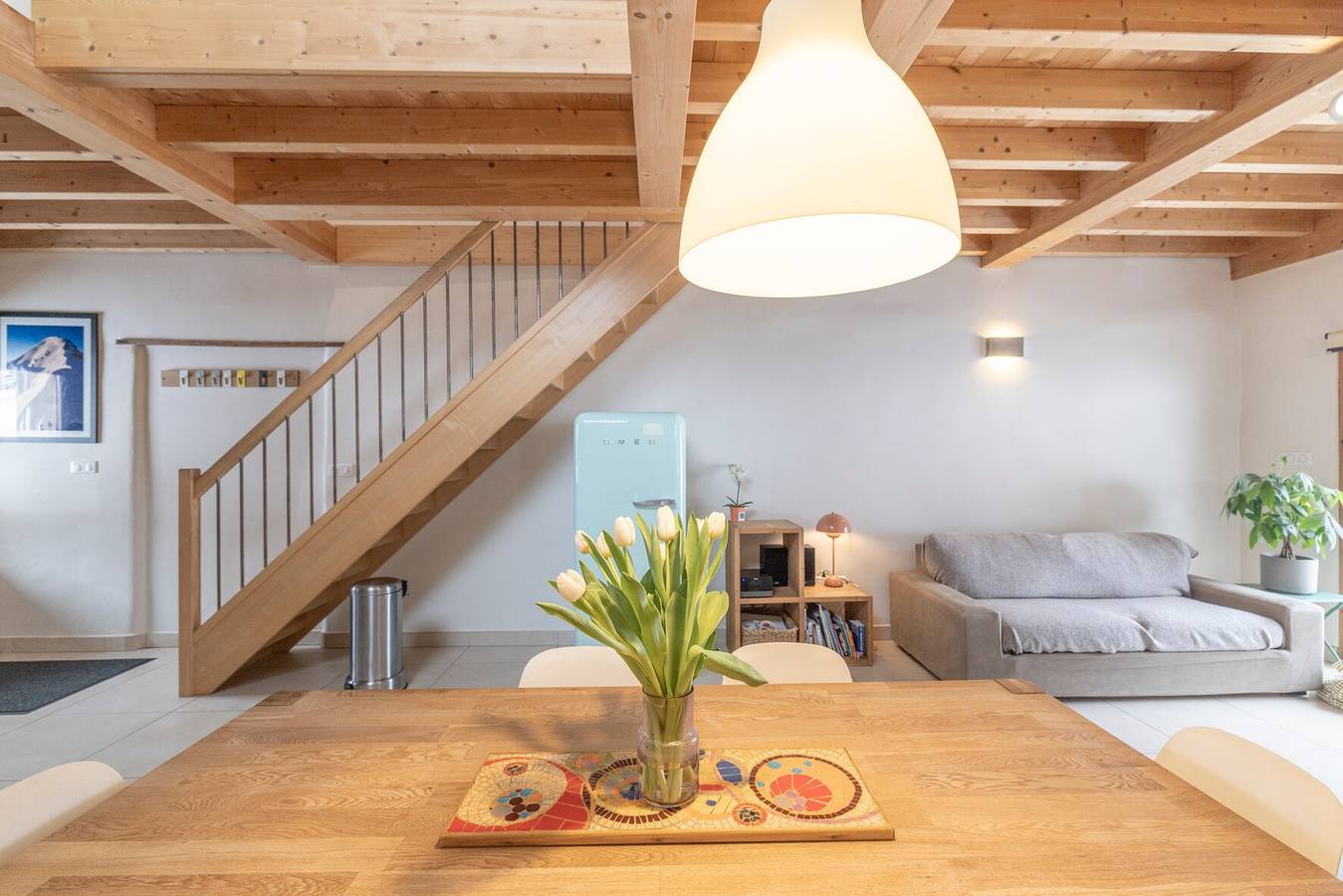 Appartement entier, Appartement "Gîte Dans Ferme D'Alpage" avec vue sur les montagnes, jardin privé et Wi-Fi in Nancy-sur-Cluses, Région de Bonneville