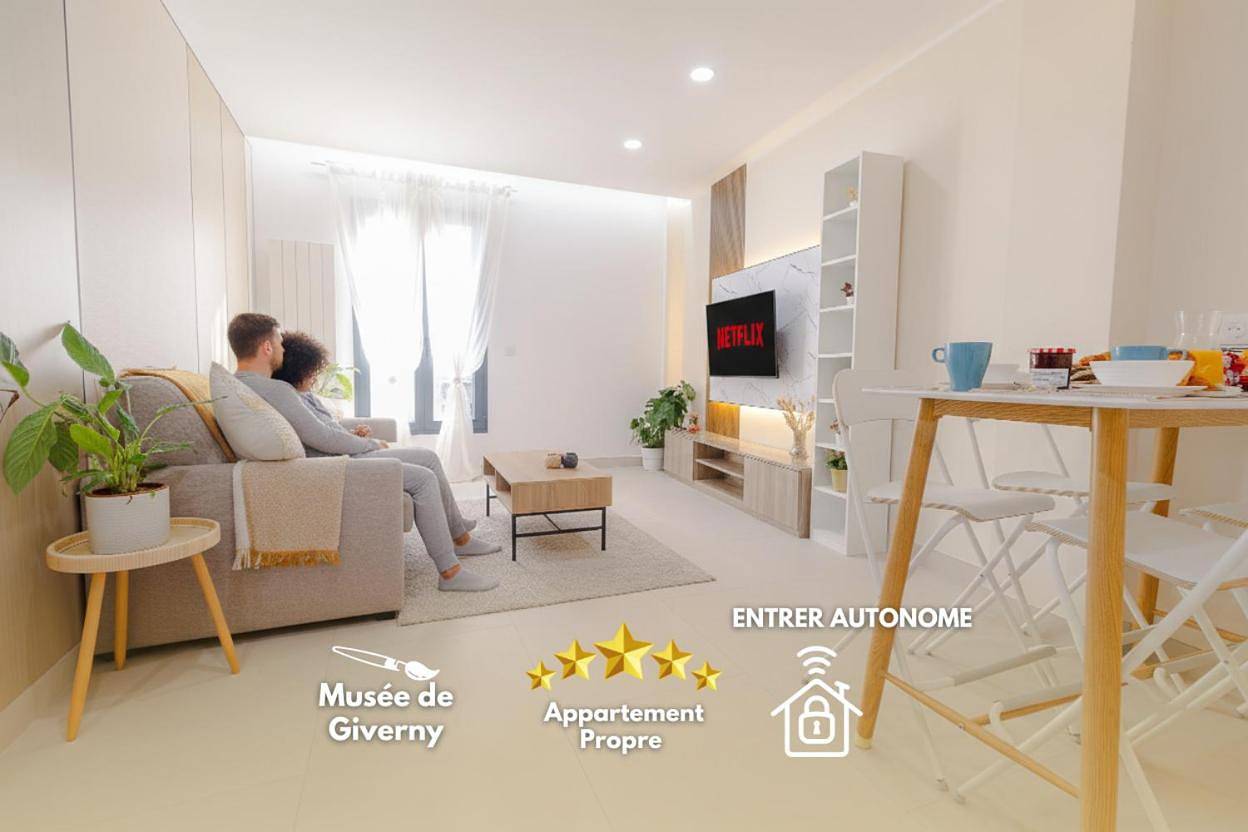 Appartement entier, La cosy - Moderne - Pro ou couple av Enfants - Entrer autonome -Les Bonn'appartts-sur-Seine in Bonnières-sur-Seine, Yvelines