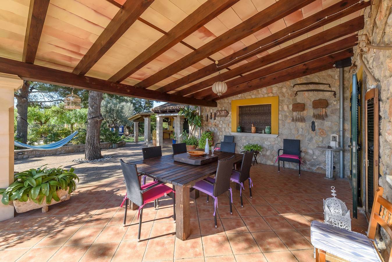 Vacation Home Sa Sort with Mountain View, Pool, Terrace & Barbecue in Inca, Majorca Center