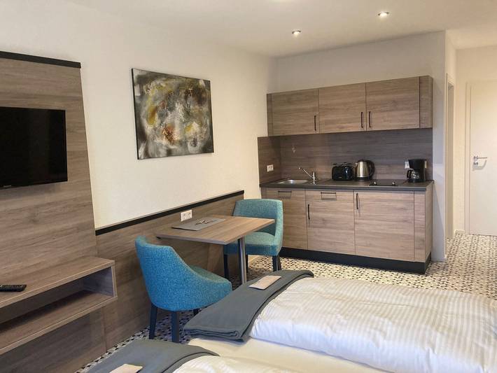 Ferienwohnung für 2 Personen, mit Balkon und Garten