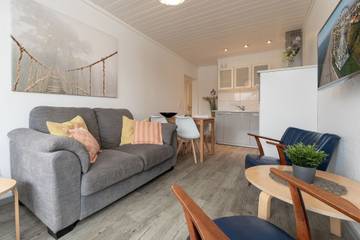 Bungalow für 4 Personen, mit Garten und Terrasse, mit Haustier in Lensterstrand