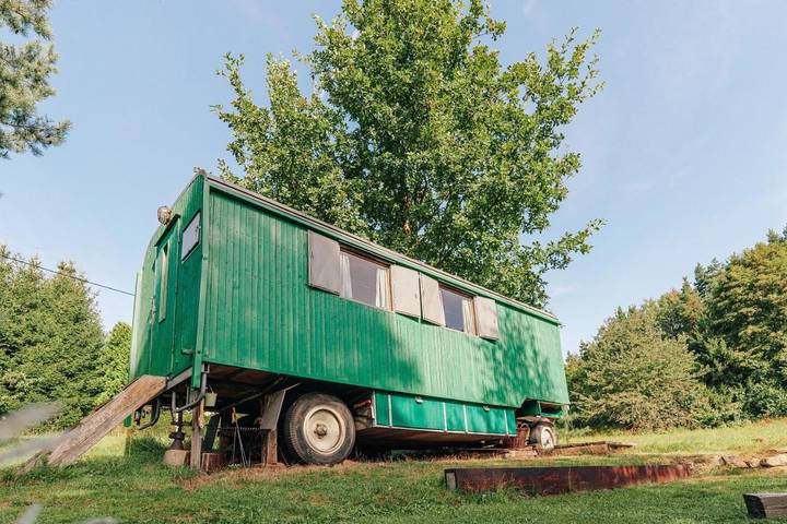 Camping für 5 Personen, mit Ausblick und Sauna sowie Garten in Tschechien - 2