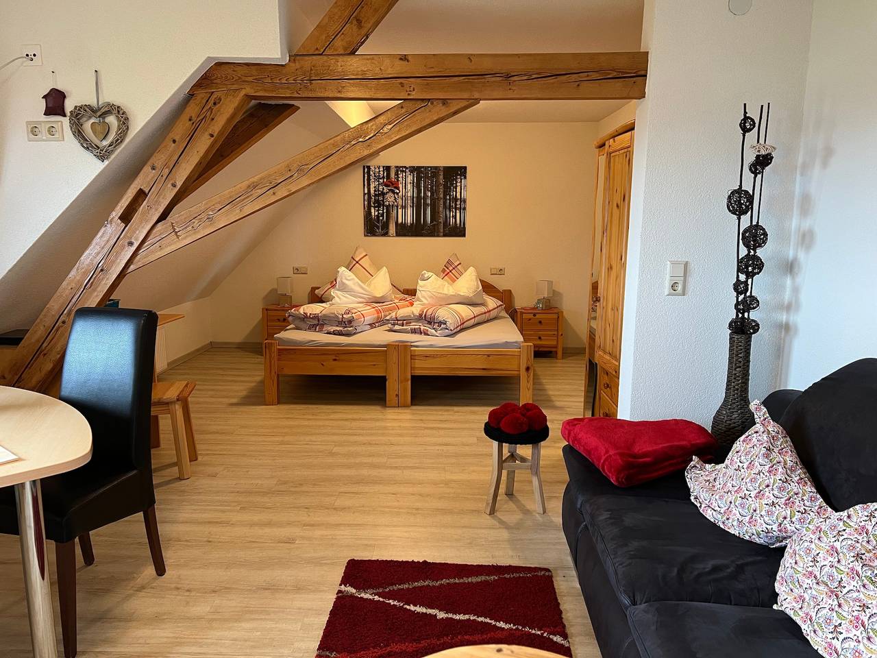 Ganzes Studio, Einzimmerapartment 'Apartment Schweizblick, 35 Qm' mit Gemeinschaftsgarten und Wlan in Görwihl, Südschwarzwald