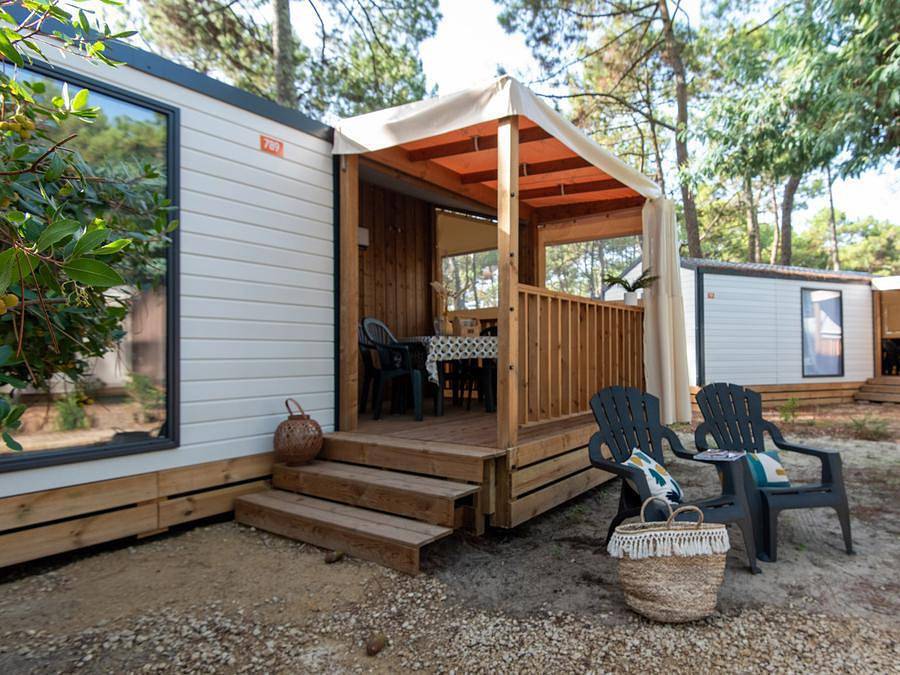 Camping Club Médoc Plage 4* - Ms Vacances - Mobilheim 4 personen - Bergamo Confort Klimatisiert in Vendays-Montalivet, Lesparre-Médoc und Umgebung