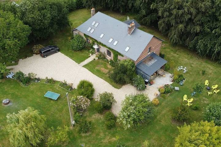 Maison de campagne pour 15 personnes, avec jardin à Ourville-en-Caux