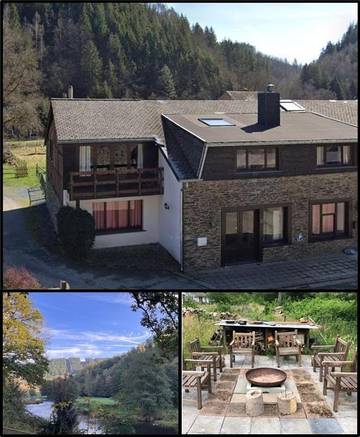 Location de vacances pour 8 personnes, avec vue ainsi que terrasse et jardin dans Samrée