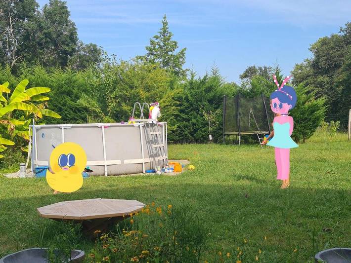 Location de vacances pour 8 personnes, avec jardin ainsi que terrasse et piscine à Saint-Laurent-de-Gosse - 3