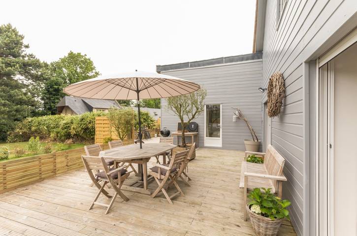 Gîte pour 4 personnes, avec Terrasse ainsi que Jardin et Vue à Octeville-sur-Mer