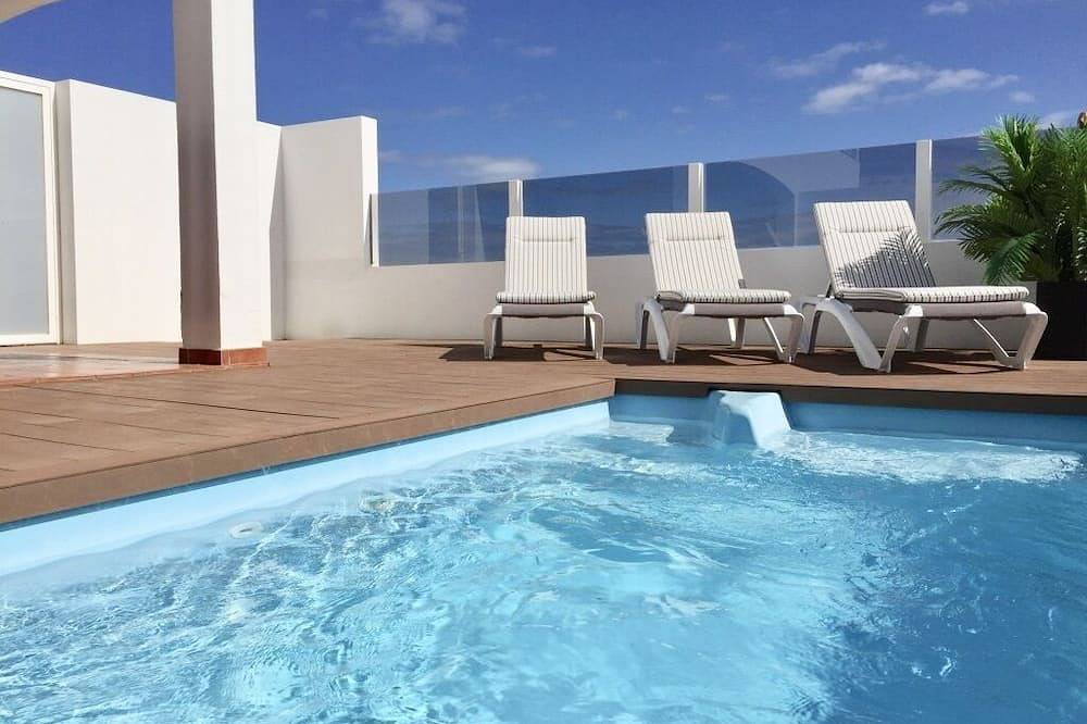 Luxe moderne villa op de golfbaan met een prachtig uitzicht, Wifi en een verwarmd zwembad in Antigua, Fuerteventura