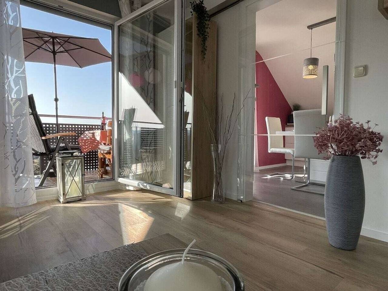 Long 4 stars with balcony in Schauenstein, Landkreis Hof