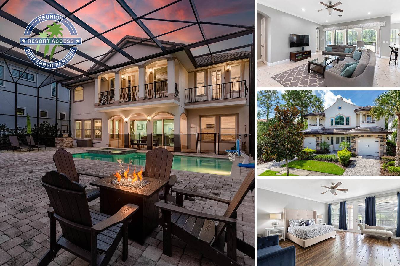 Villa for 10 Guests in Reunion Resort, Four Corners