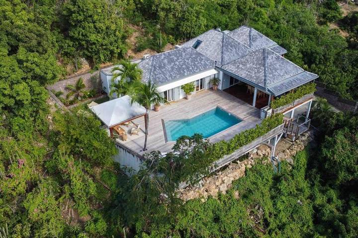 Villa pour 8 personnes, avec piscine ainsi que jardin et vue dans Saint-Barthélemy
