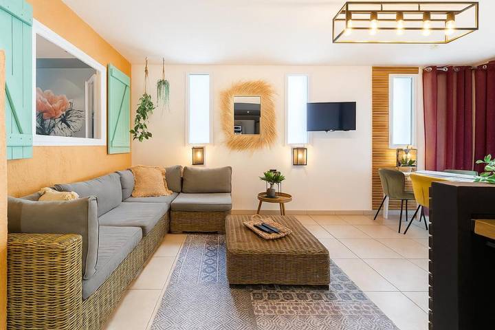 Appartement de vacances pour 4 personnes, avec vue et terrasse