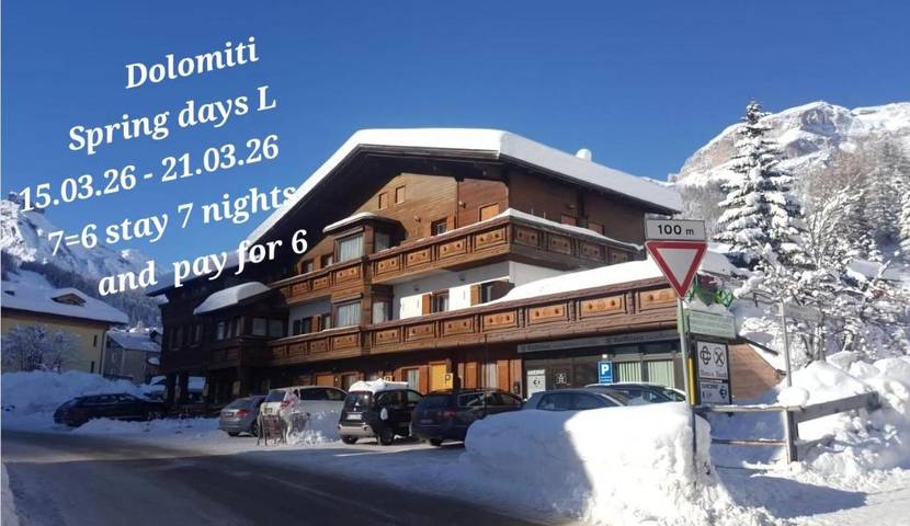 Gîte pour 4 personnes, avec vue et balcon à Arabba