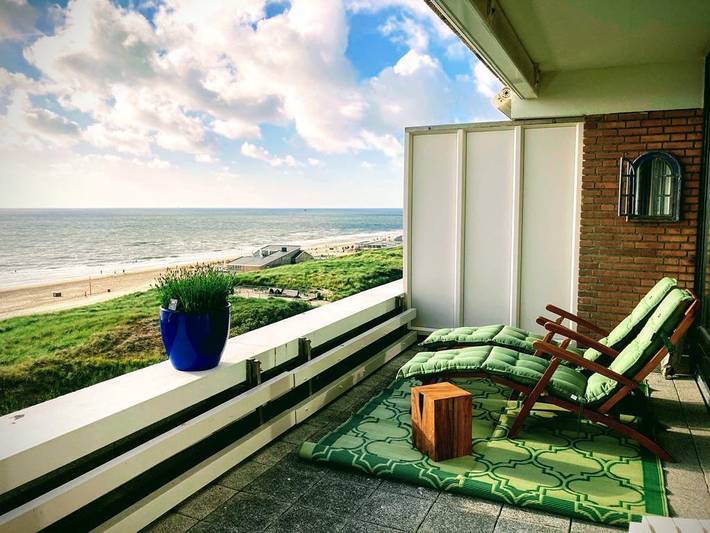 Ferienhaus mit meerblick für 4 Personen, mit Balkon/Terrasse und Balkon in Egmond