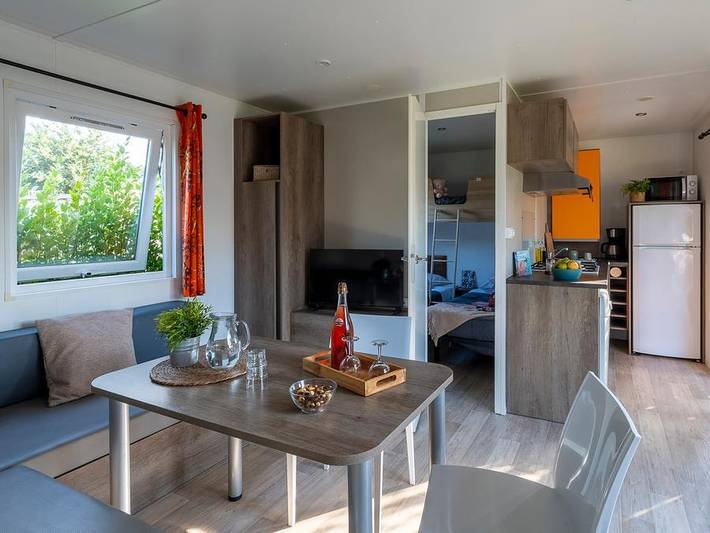 Camping Les Alizés - Mobilheim 6 personen - Exotic 30m² - 2 Zimmer Tv + Klimaanlage in Lannion, Ceinture Dorée