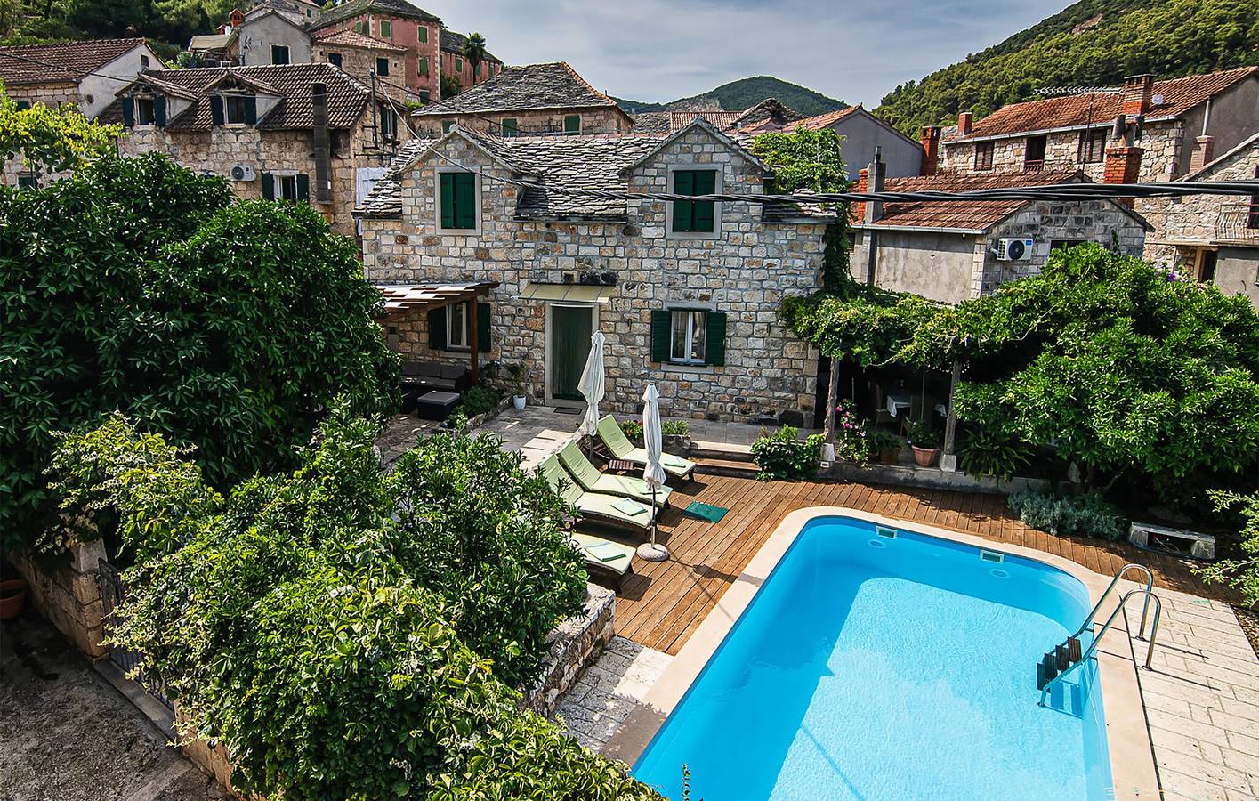 Ferienhaus für 6 Personen mit Ausblick in Postira, Brac