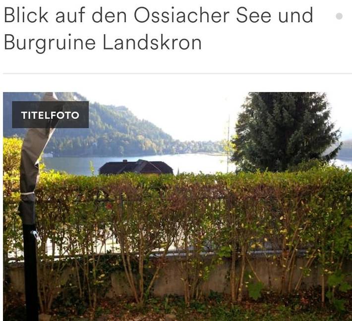 Ferienwohnung für 4 Personen, mit Terrasse und Garten sowie Seeblick und Ausblick