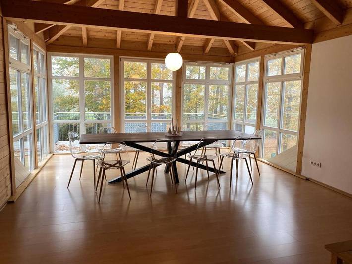 Ferienwohnung für 11 Personen, mit Balkon und Terrasse sowie Garten und Sauna