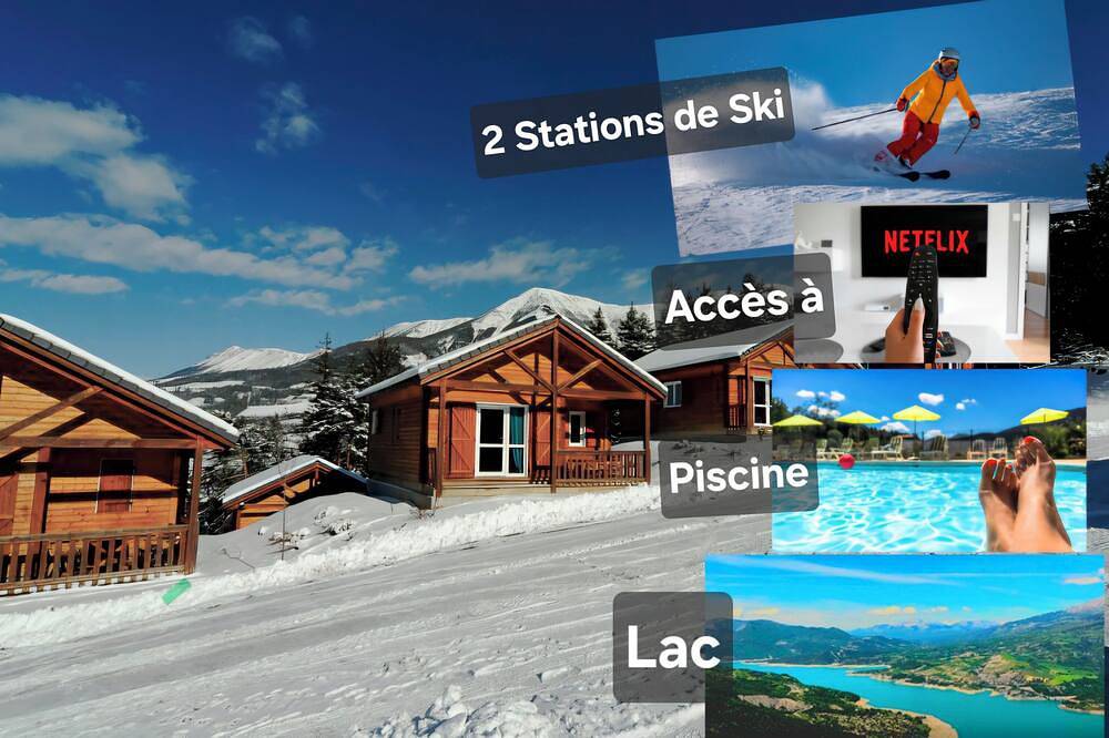 Whole chalet for 5 people - Les Balcons du Grand Puy - Near Ski & Lake in Seyne, Alpes de Alta Provenza