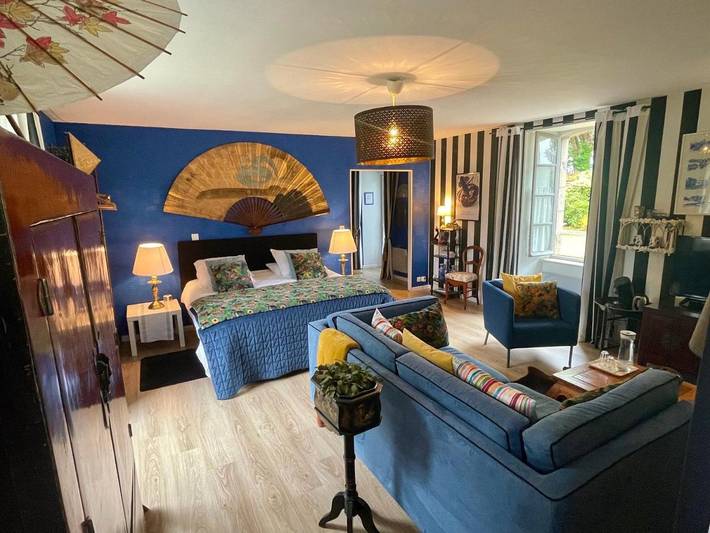 Chambre d’hôte pour 2 personnes, avec vue et jardin