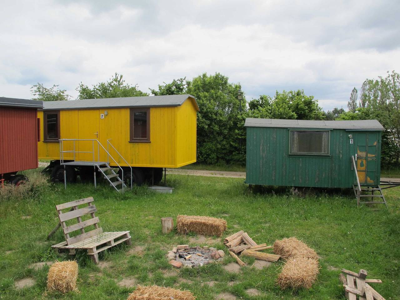 Wohnwagen im Wangeliner Garten mit Sommerküchen - Nutzung in Ganzlin, Ludwigslust-Parchim