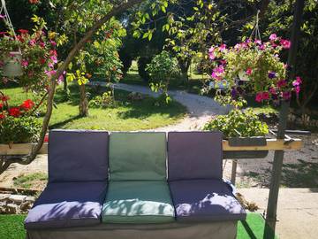 Gîte pour 4 personnes, avec jardin et vue, animaux acceptés à Verfeuil