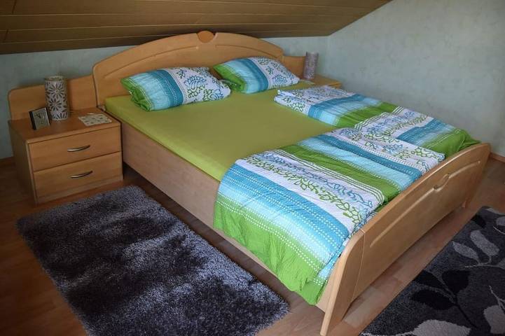 Ferienwohnung für 3 Personen, mit Balkon und Garten