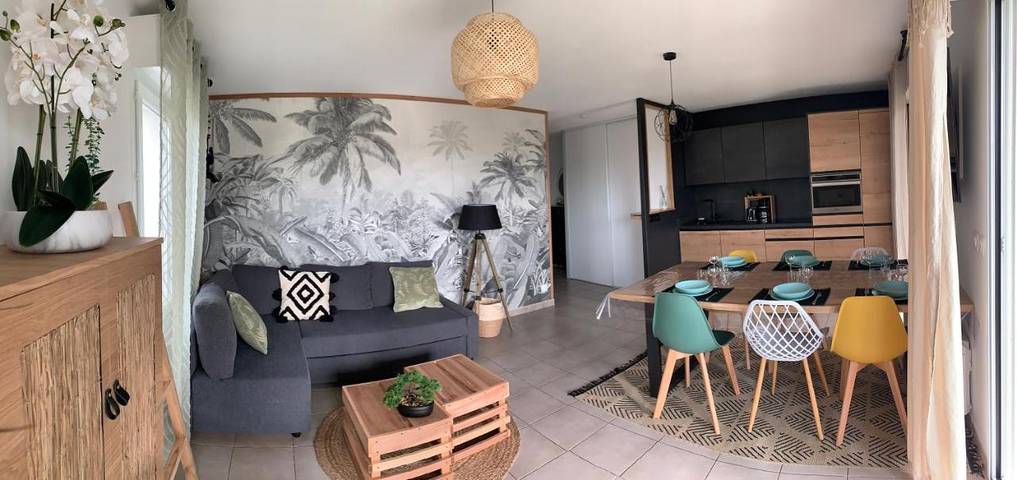 Appartement de vacances pour 6 personnes, avec Terrasse et Vue