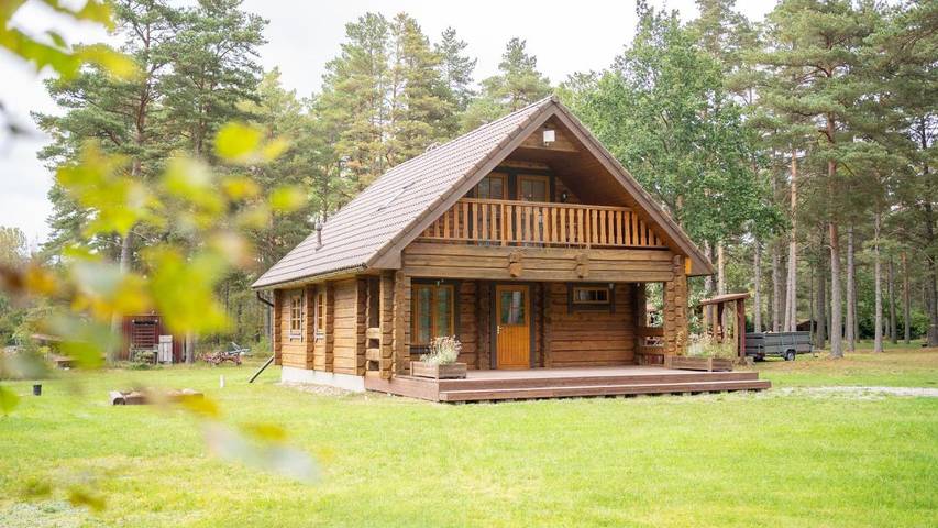 Kemping dla 7 osób, z sauna i widok oraz ogród, zwierzęta dozwolone w Estonia