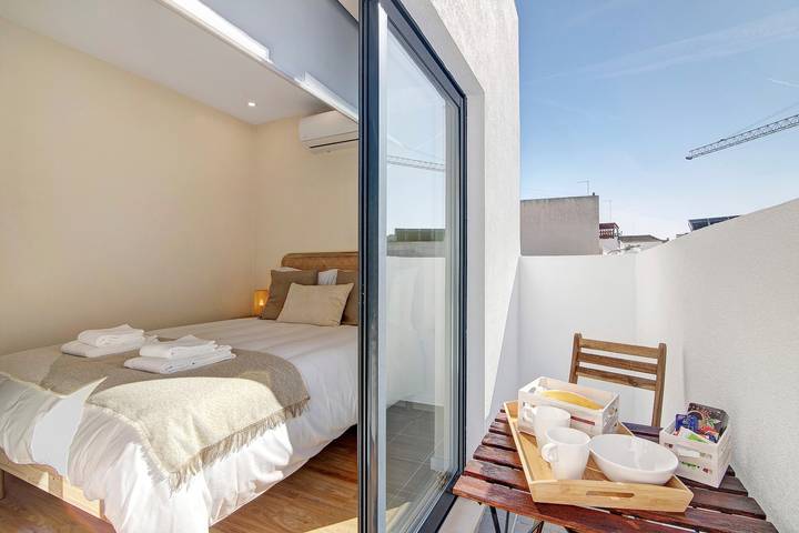 Ferienhaus für 2 Personen, mit Balkon in Faro