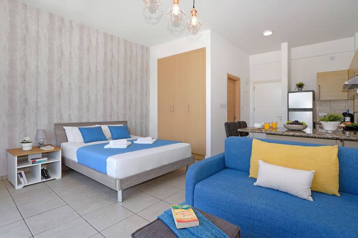 Ganze Wohnung, Ferienwohnung für 3 Personen mit Balkon/Terrasse in Protaras, Südzypern