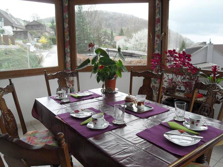 Chambre d’hôte pour 3 personnes, avec Terrasse ainsi que Jardin et Vue