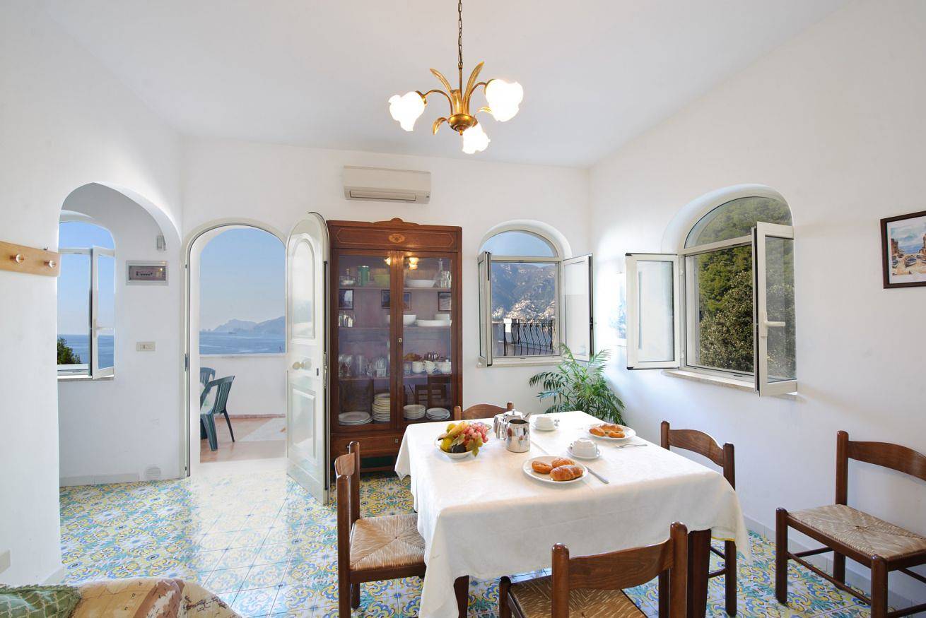 Ganze Wohnung, Ferienwohnung für 4 Personen mit Meerblick in Vettica Maggiore, Praiano