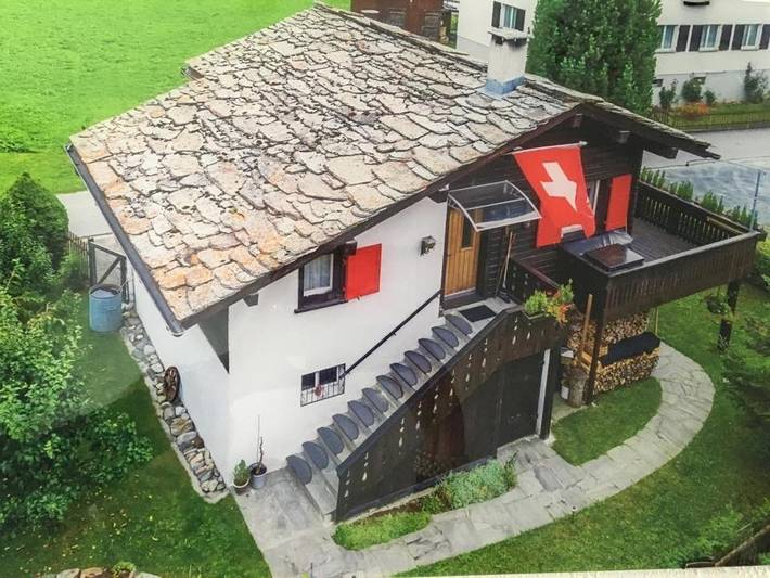 Ferienhaus für 4 Personen, mit Balkon und Terrasse sowie Garten und Ausblick