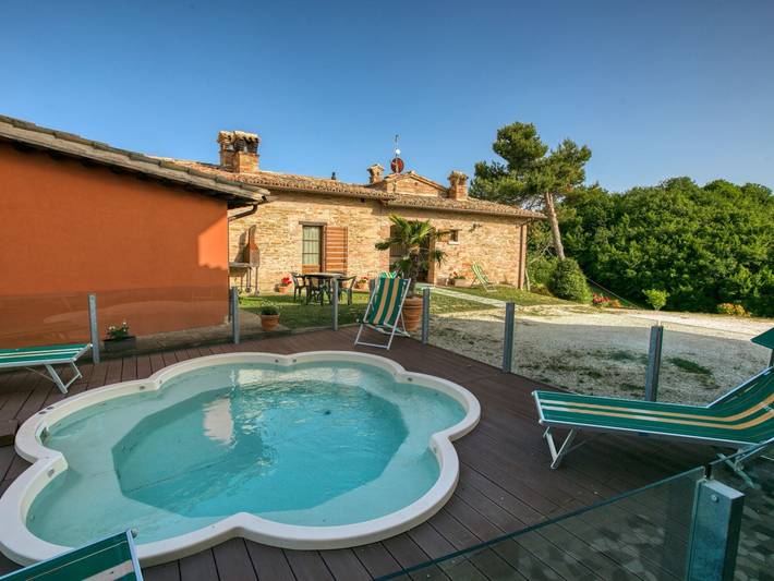 Ferienhaus für 3 Personen, mit Garten und Pool sowie Terrasse, mit Haustier in Marche - 3