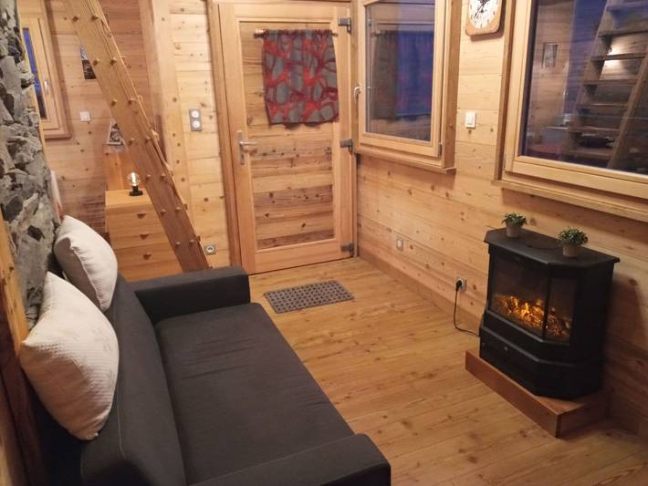 Chalet pour 2 personnes, avec terrasse, animaux acceptés