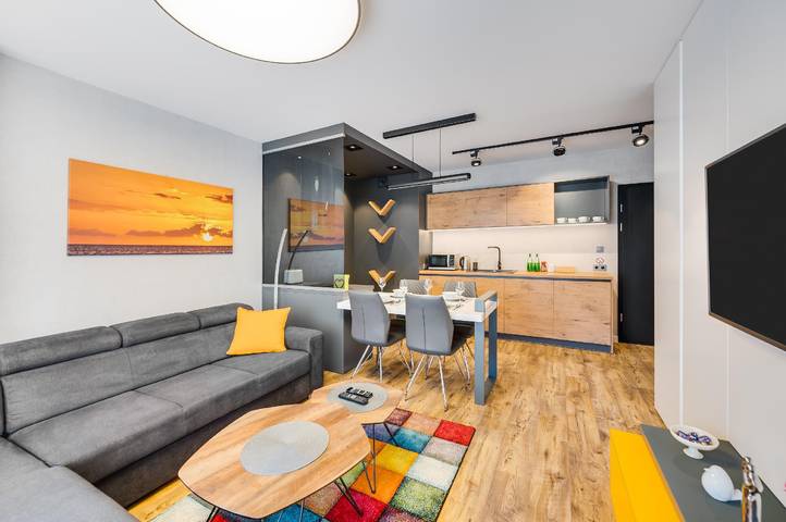 Lägenhet för 4 Personer, med balkong i Gdańsk