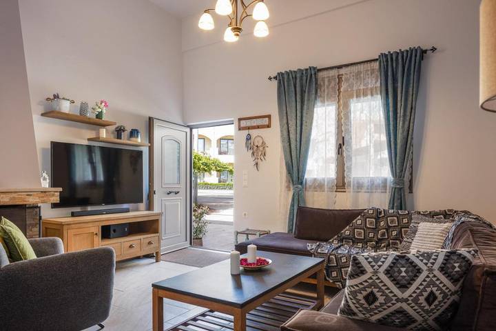Strandhaus für 5 Personen, mit Garten und Ausblick auf Kreta