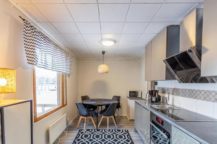 Appartement de vacances pour 6 personnes, avec vue et sauna ainsi que terrasse et jardin
