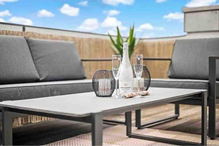 Ferienwohnung für 4 Personen, mit Terrasse und Sauna sowie Ausblick in Bisingen - 4