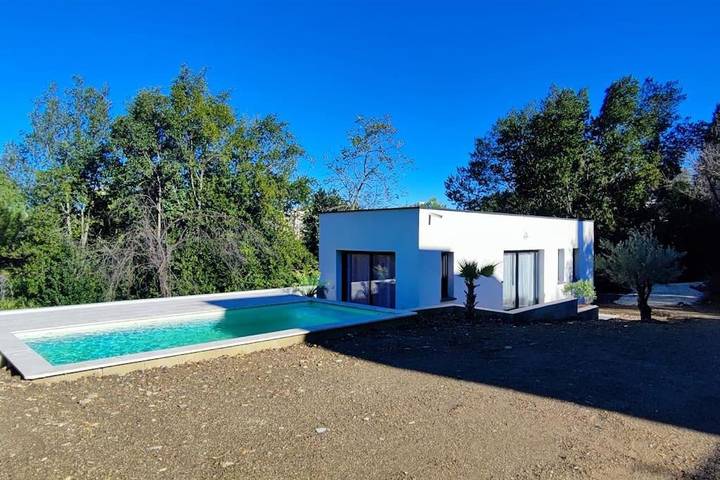 Maison de vacances pour 4 personnes, avec vue ainsi que terrasse et piscine