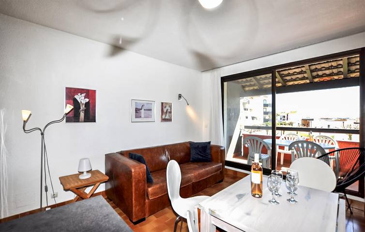 Apartment mit Meerblick, Pool, Parkplatz und Außendusche – 1,5 km vom Strand entfernt in Le Barcarès, Côte d'Améthyste