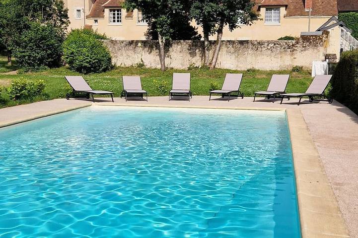 Château pour 14 personnes, avec jardin dans le Loir-et-Cher