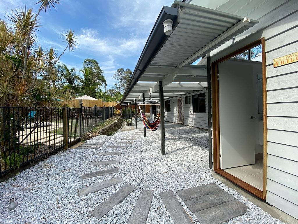 Land Pool Gehöft, aber in der Nähe der Küste in Sunshine Coast