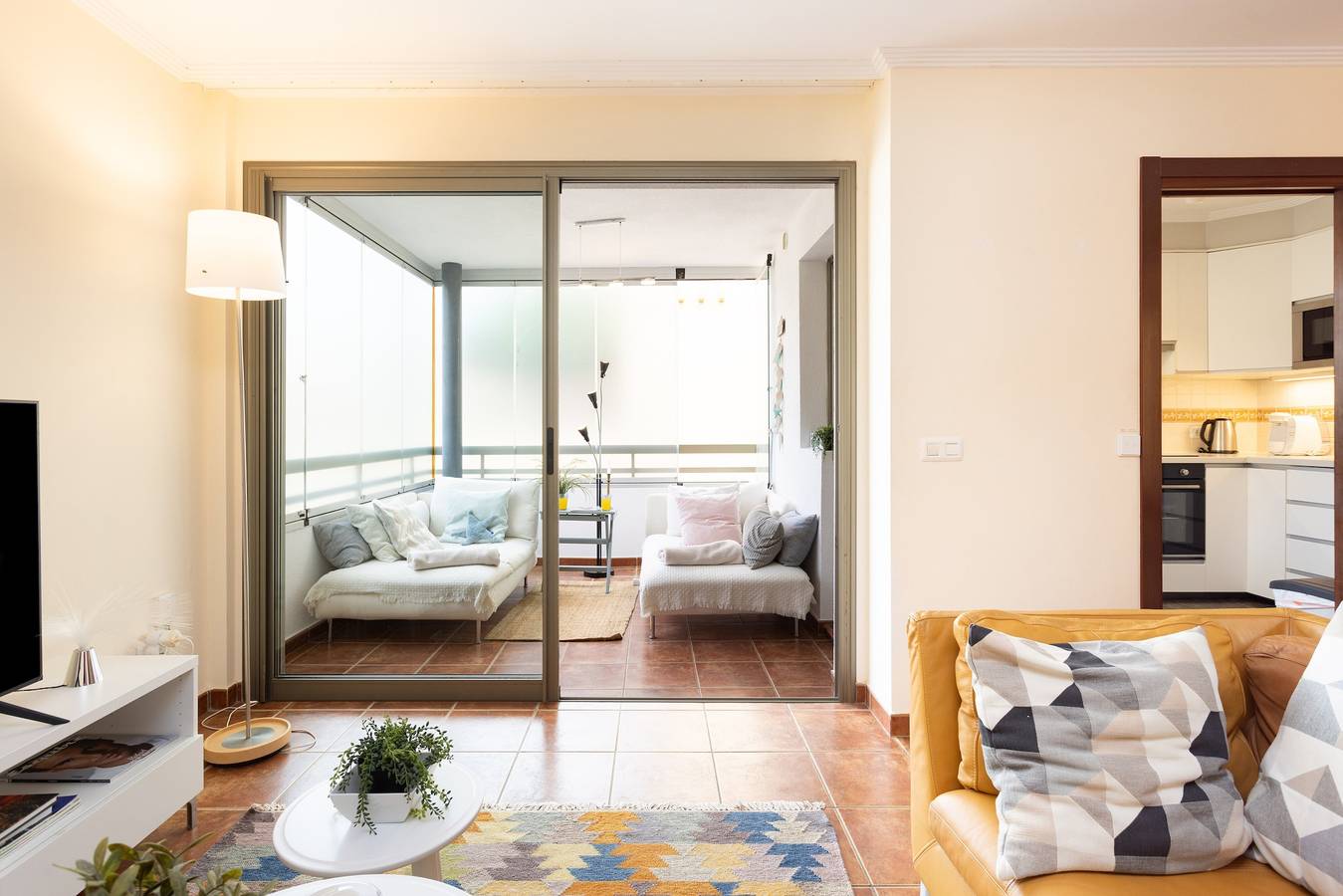 Casa de férias "La Tejita Beach House" com vista para a montanha, piscina partilhada e acesso Wi-Fi in La Tejita, Granadilla de Abona